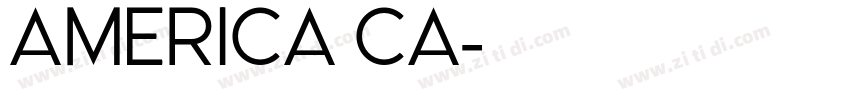 America ca字体转换